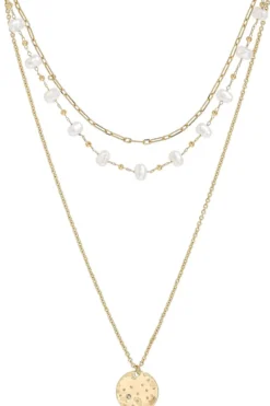 Outlet Bijou Brigitte Collana stratificata - Beach Pearls