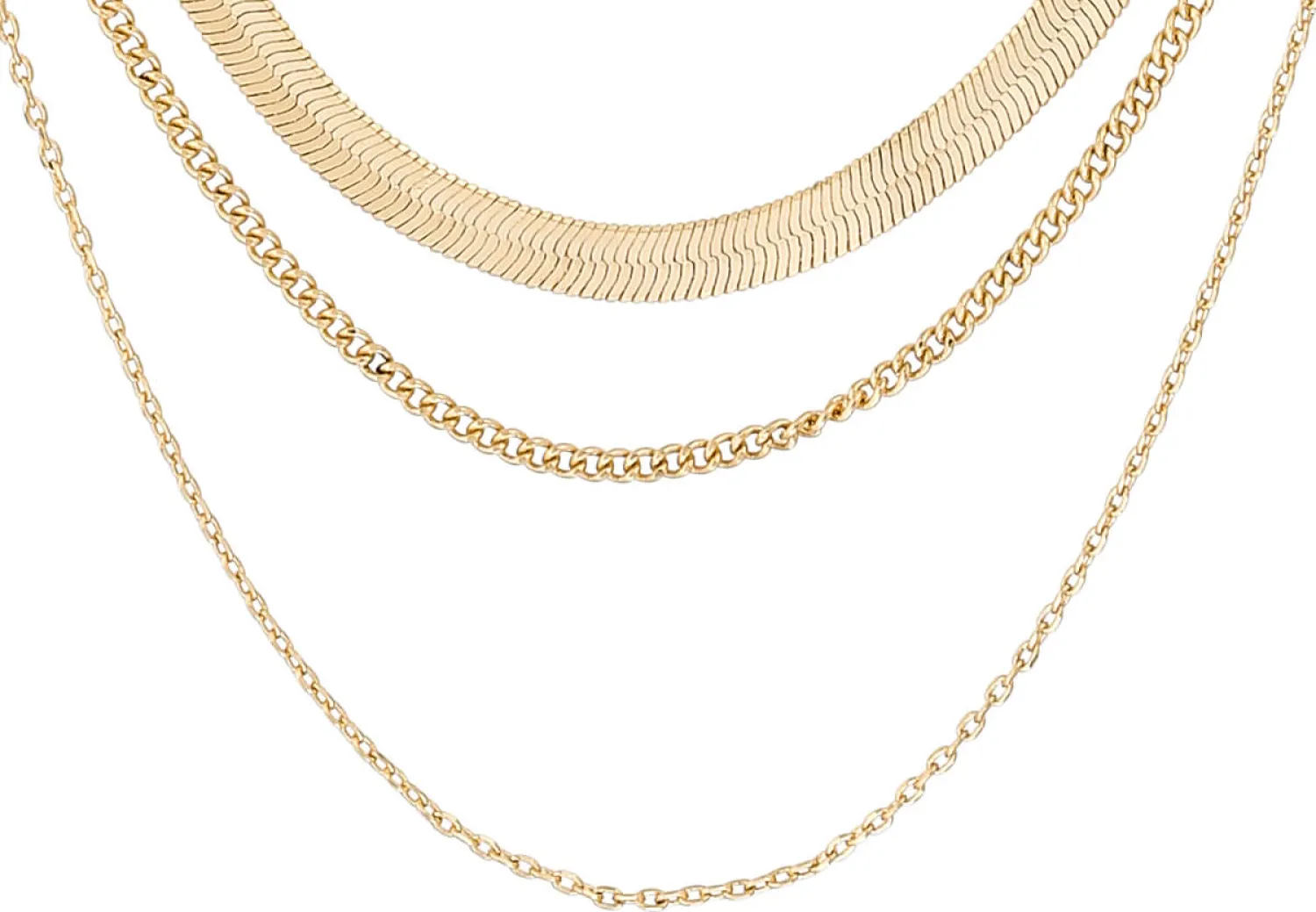 Clearance Bijou Brigitte Collana stratificata - Beautiful Gold