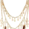 Online Bijou Brigitte Collana stratificata - Brown Boho