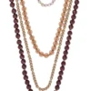 Online Bijou Brigitte Collana stratificata - Brown Beads