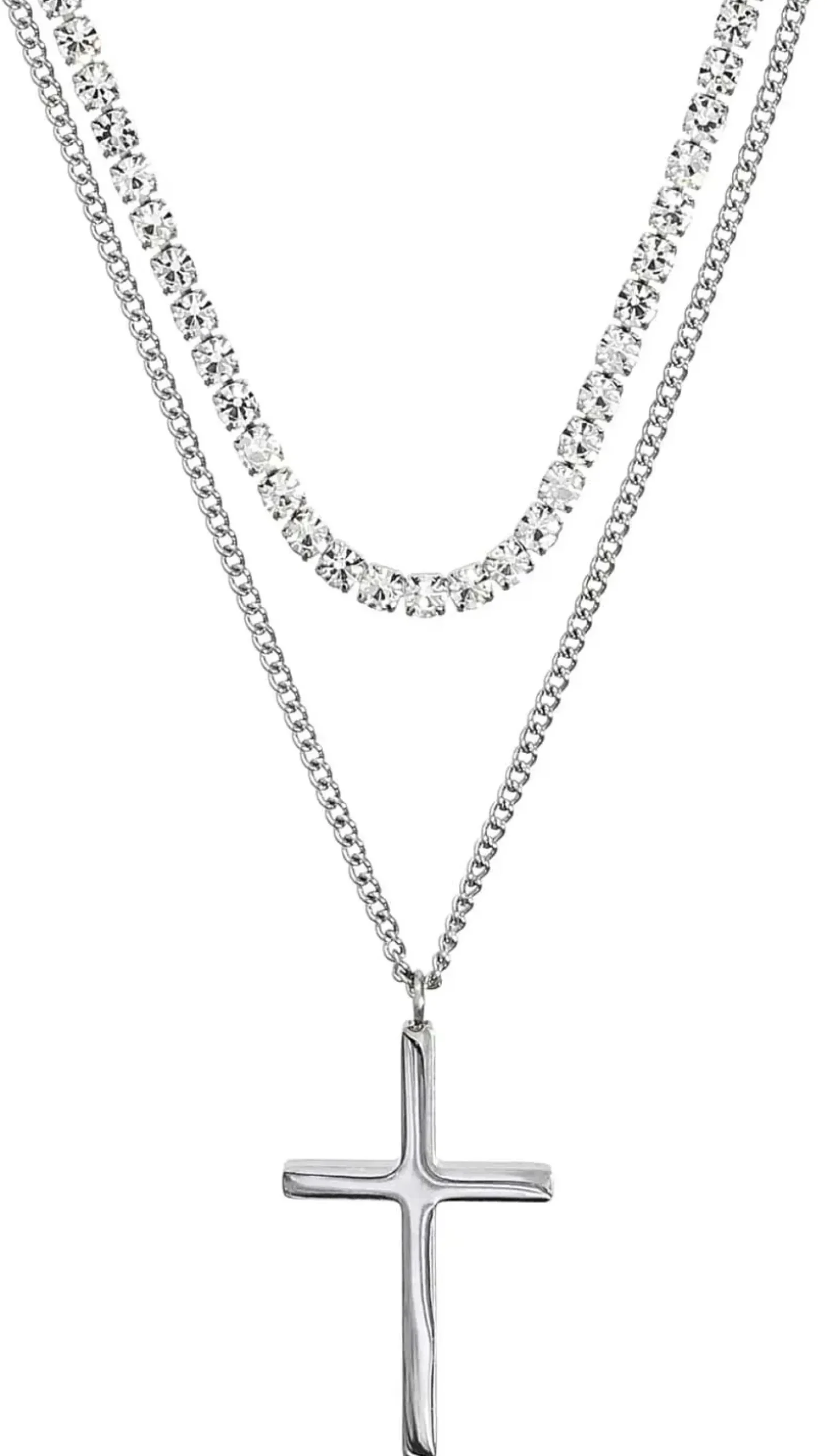 Bijou Brigitte Collana stratificata da uomo - Classic Cross