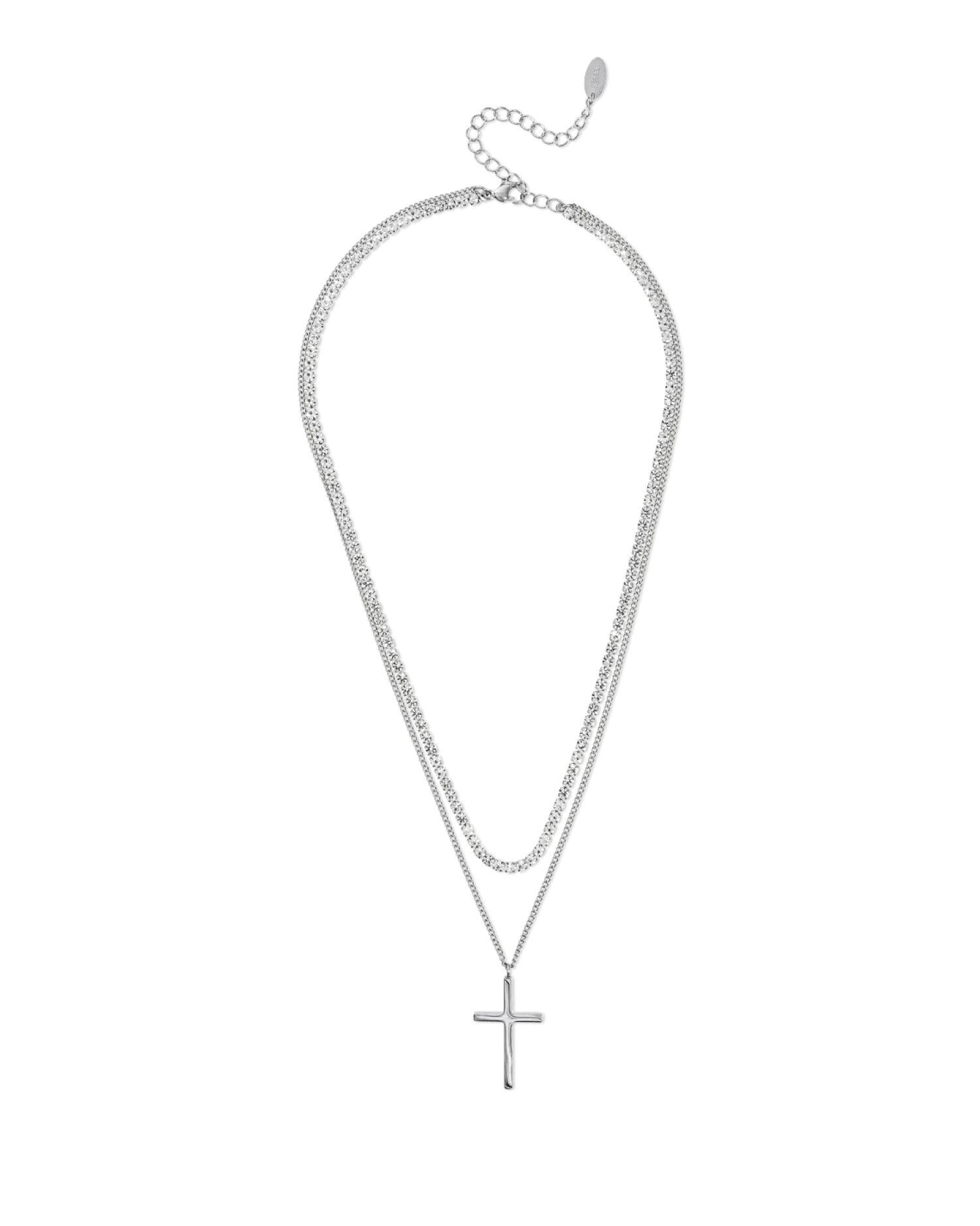 Bijou Brigitte Collana stratificata da uomo - Classic Cross