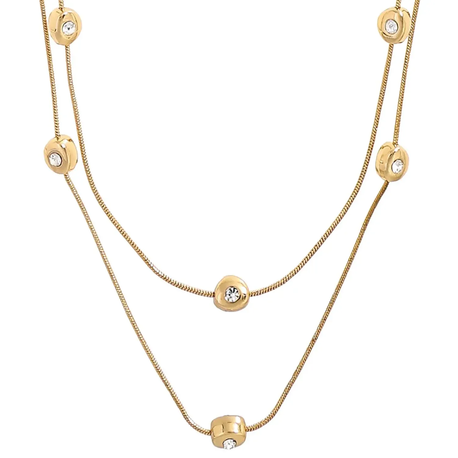 Clearance Bijou Brigitte Collana stratificata - Double Sparkle