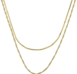 Best Bijou Brigitte Collana stratificata - Double Twist