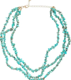 Bijou Brigitte Collana stratificata - Edgy Turquoise
