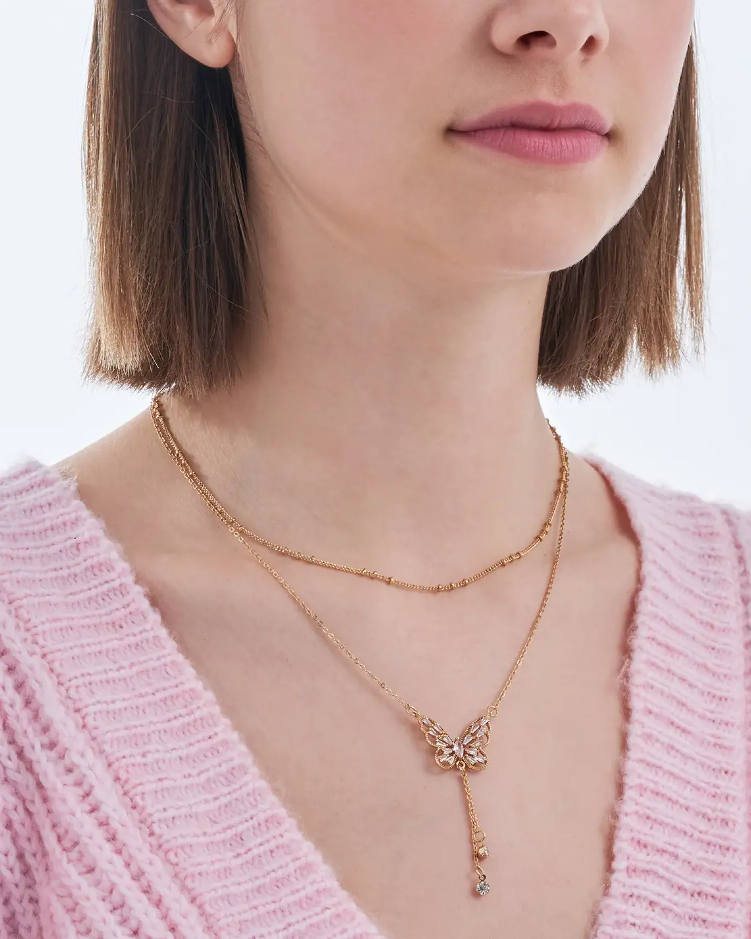 Sale Bijou Brigitte Collana stratificata - Elegant Sparkle