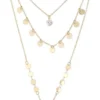Clearance Bijou Brigitte Collana stratificata - Golden Plates