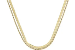 Bijou Brigitte Collana stratificata - Golden Steel