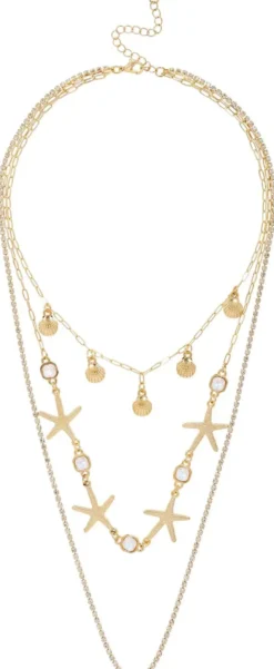 Online Bijou Brigitte Collana stratificata - Golden Shells