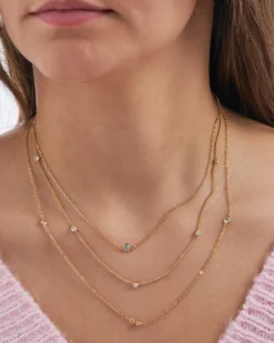 Outlet Bijou Brigitte Collana stratificata - Golden Sparkle