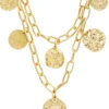 Sale Bijou Brigitte Collana stratificata - Golden Coins