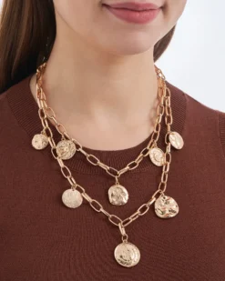 Sale Bijou Brigitte Collana stratificata - Golden Coins