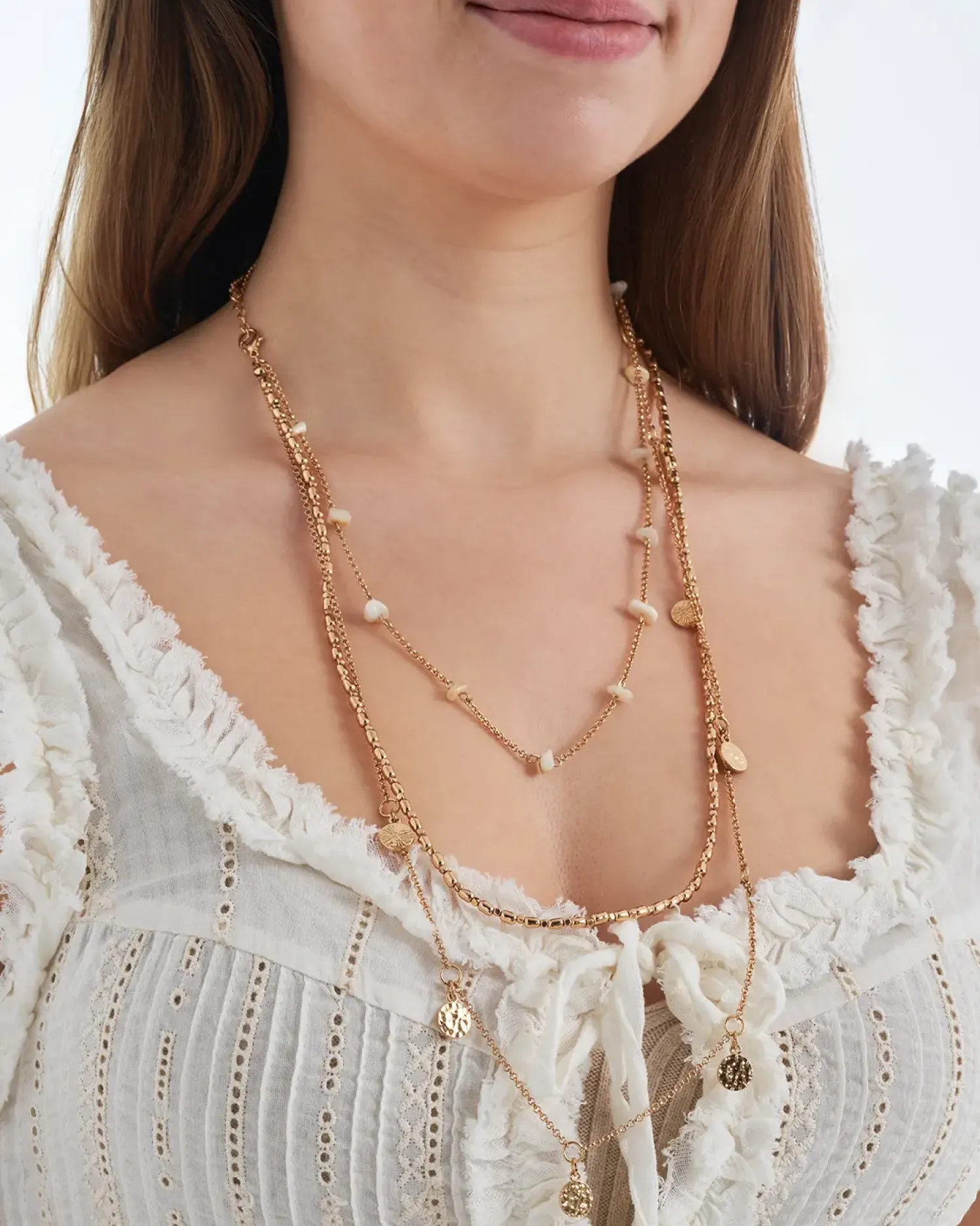 New Bijou Brigitte Collana stratificata - Golden Charms