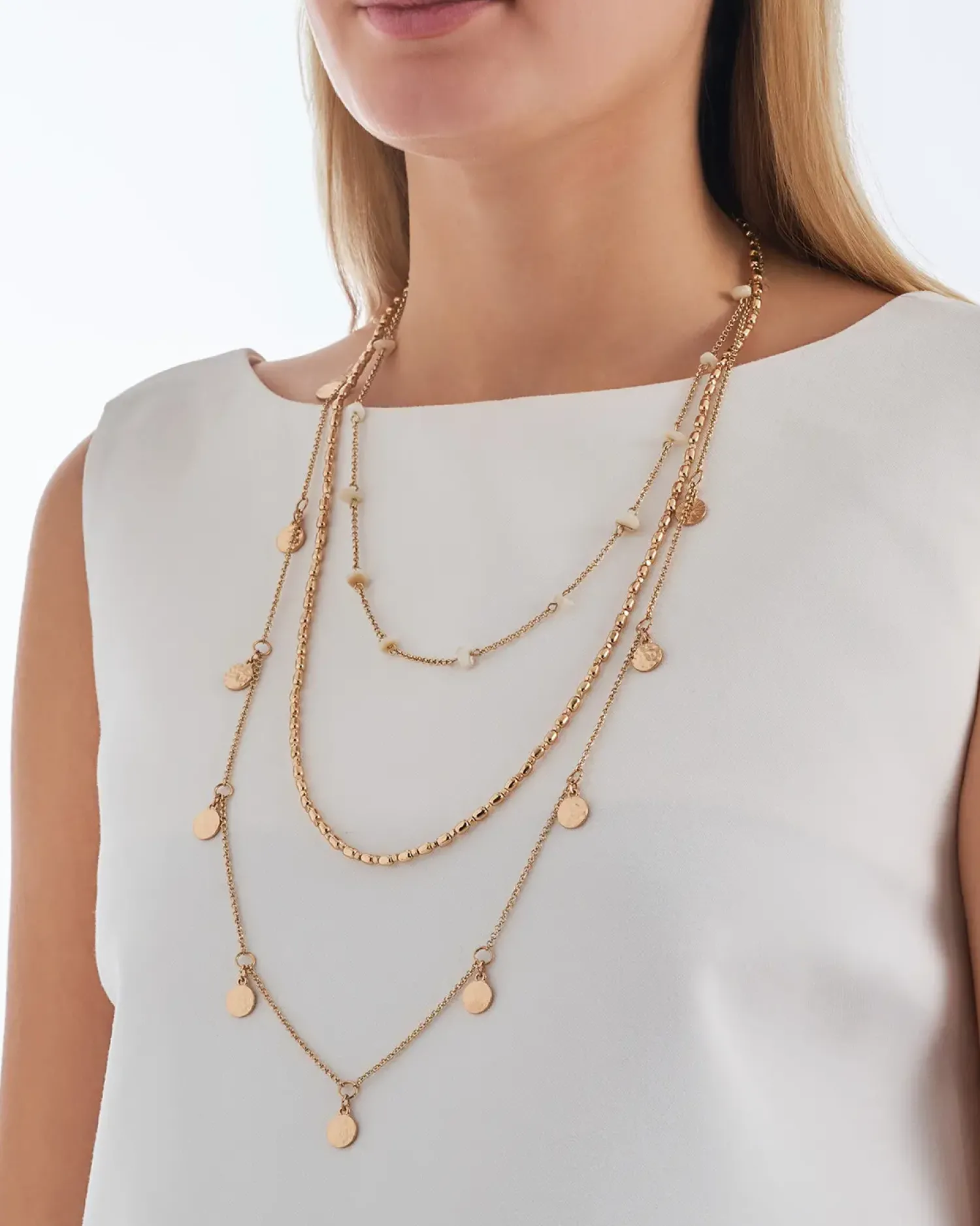 New Bijou Brigitte Collana stratificata - Golden Charms