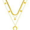 Discount Bijou Brigitte Collana stratificata - Golden Trio