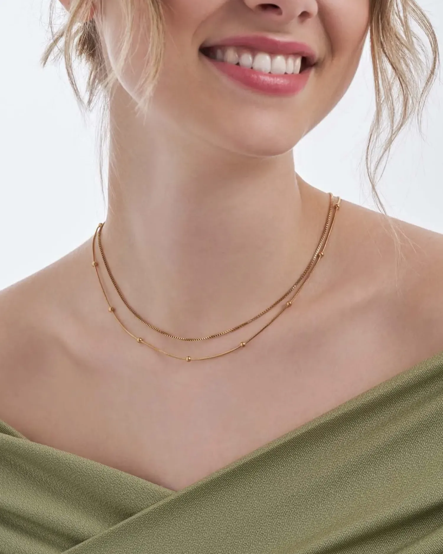 Sale Bijou Brigitte Collana stratificata - Golden Esteem