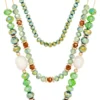 Hot Bijou Brigitte Collana stratificata - Green Beads