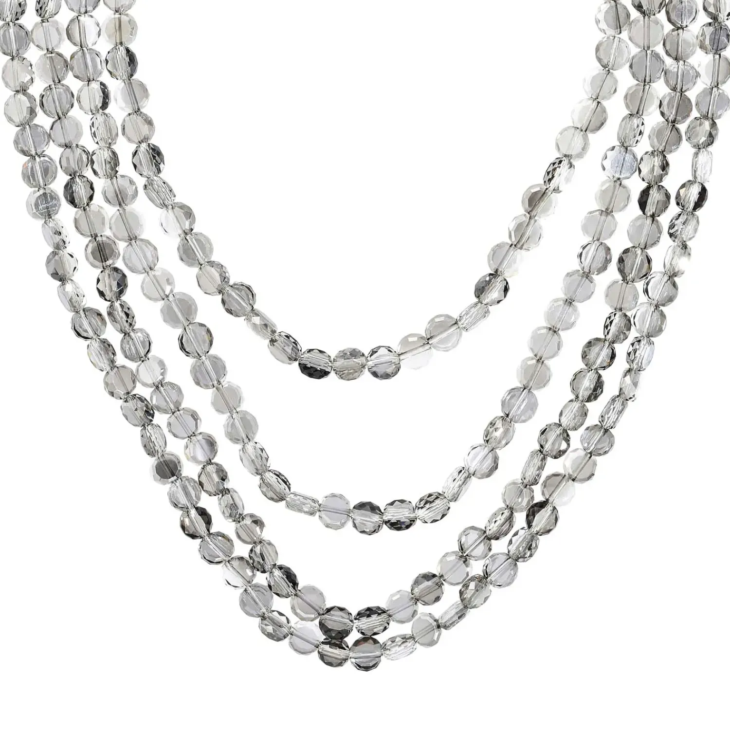 New Bijou Brigitte Collana stratificata - Grey Pearls