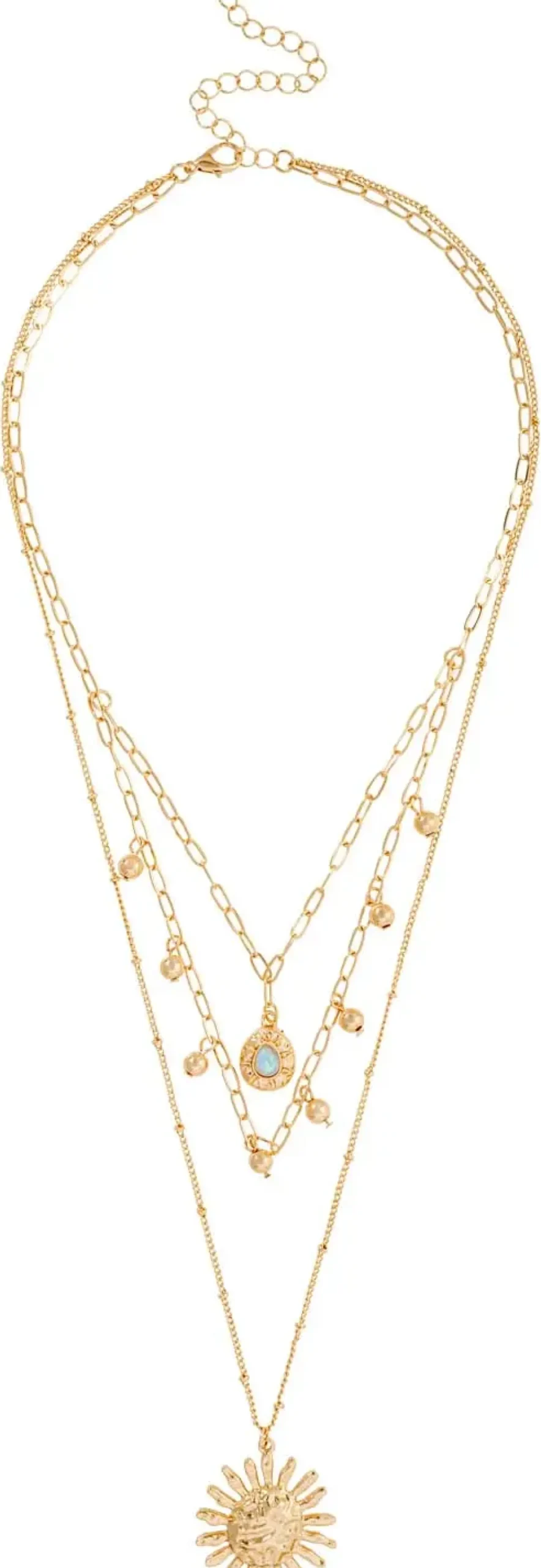 Outlet Bijou Brigitte Collana stratificata - Hammered Sun