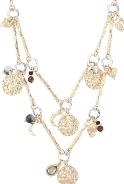Hot Bijou Brigitte Collana stratificata - Hammered Charms