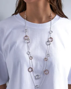 Bijou Brigitte Collana stratificata - Hammered Circles