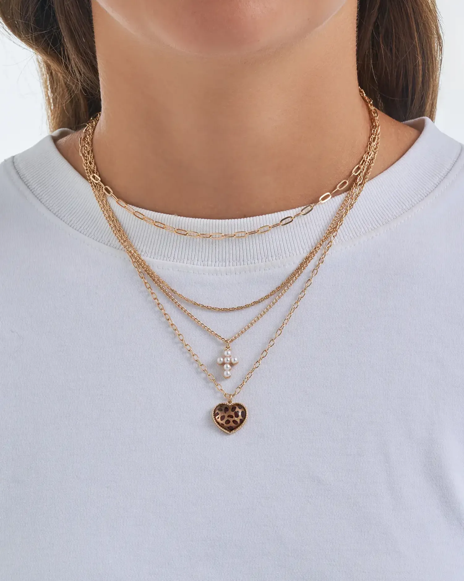 Online Bijou Brigitte Collana stratificata - Leo Heart