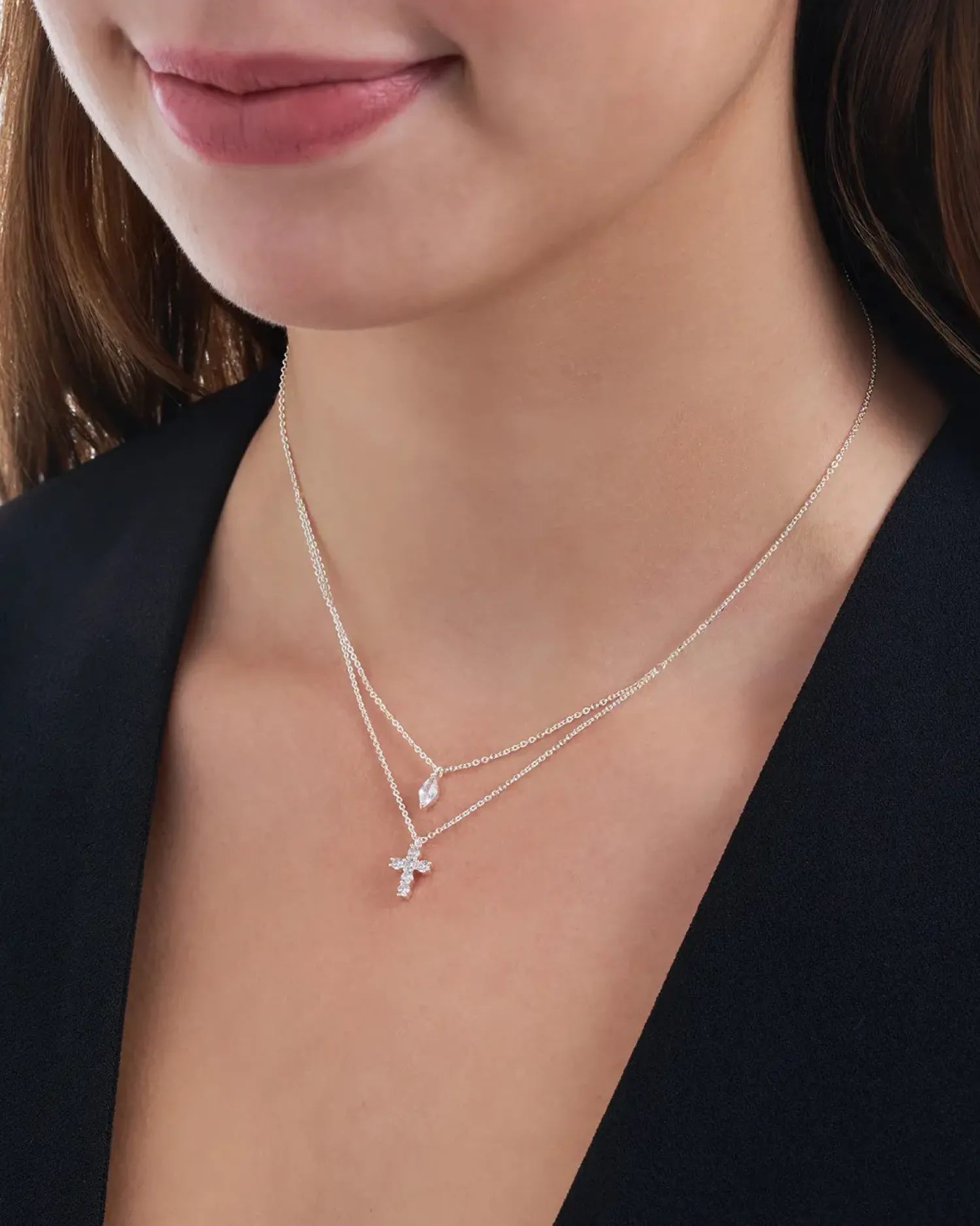 Discount Bijou Brigitte Collana stratificata - Luminous Cross