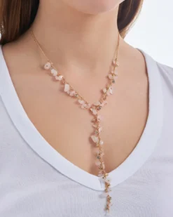Sale Bijou Brigitte Collana stratificata - Nature Quartz