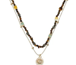 Best Bijou Brigitte Collana stratificata - Nature Jade