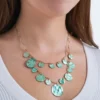 Online Bijou Brigitte Collana stratificata - Patina Glow