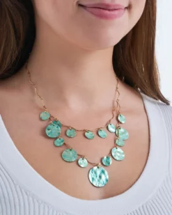 Online Bijou Brigitte Collana stratificata - Patina Glow