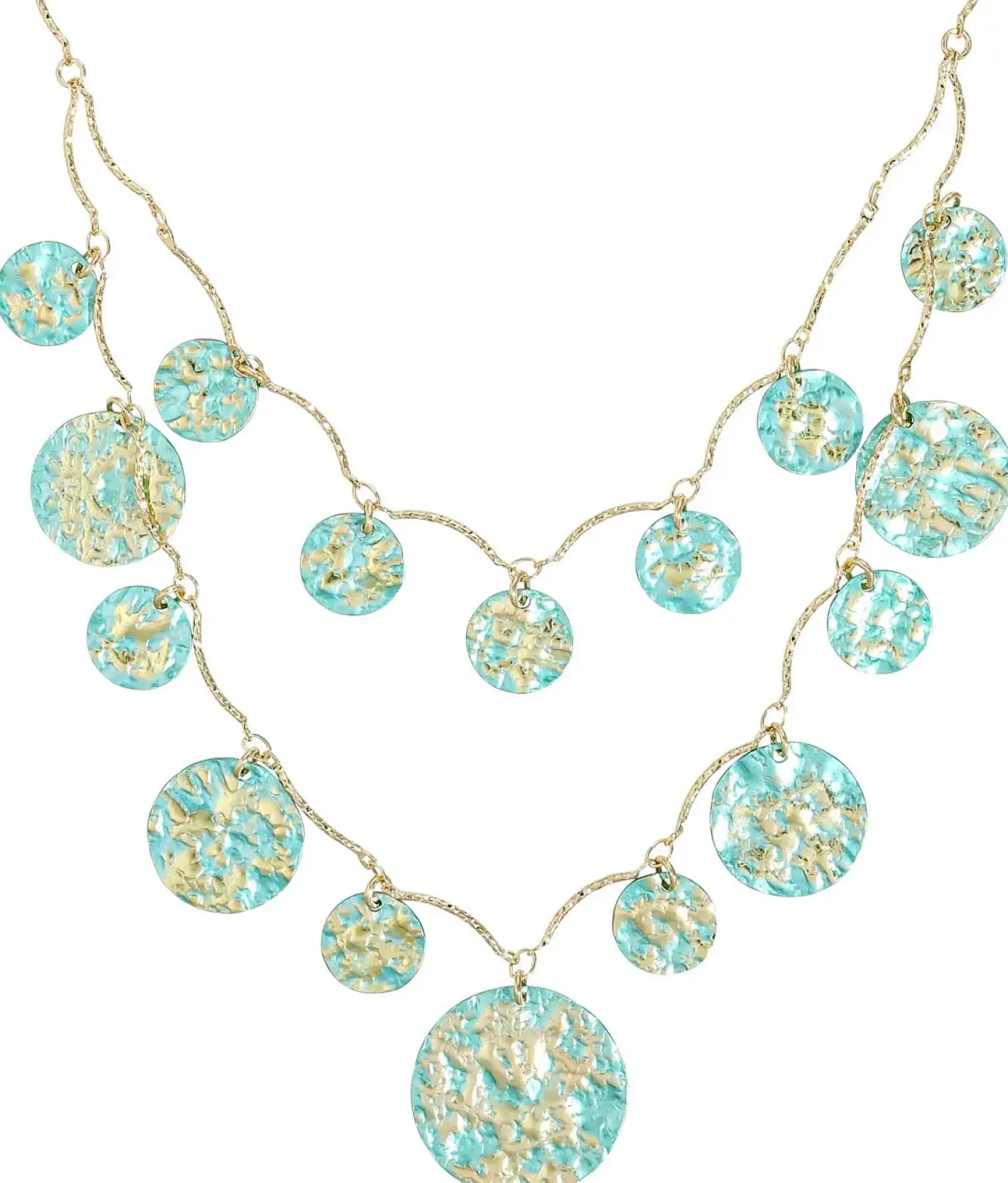 Online Bijou Brigitte Collana stratificata - Patina Glow