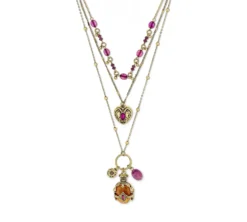 Best Bijou Brigitte Collana stratificata - Purple Boho