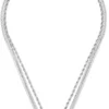 Sale Bijou Brigitte Collana stratificata - Rectangle Steel