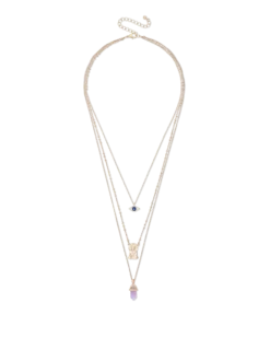 Discount Bijou Brigitte Collana stratificata - Shiny Amethyst