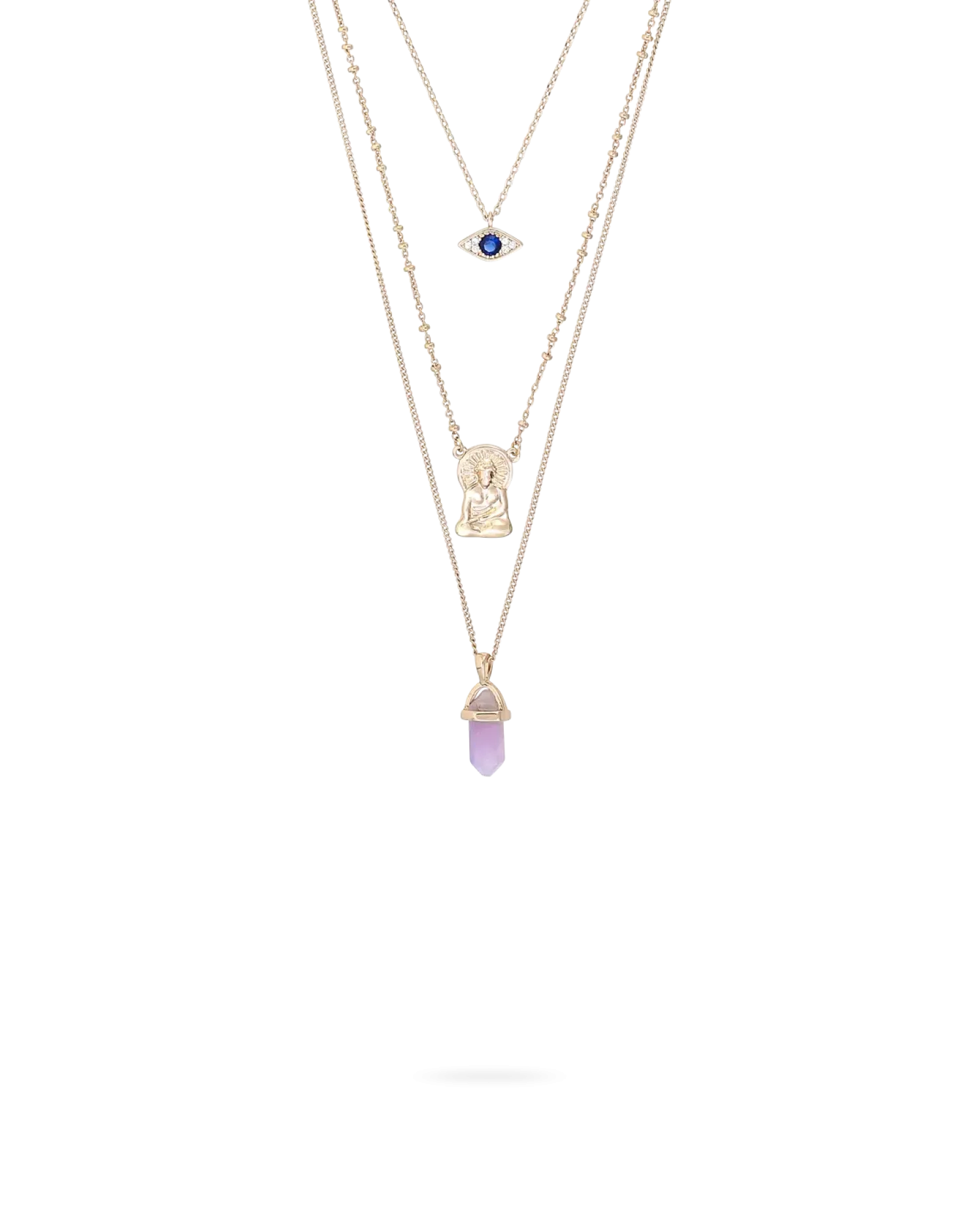 Discount Bijou Brigitte Collana stratificata - Shiny Amethyst