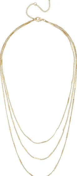 Clearance Bijou Brigitte Collana stratificata - Shiny Gold