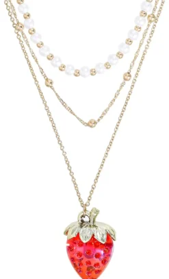 Sale Bijou Brigitte Collana stratificata - Shiny Strawberry