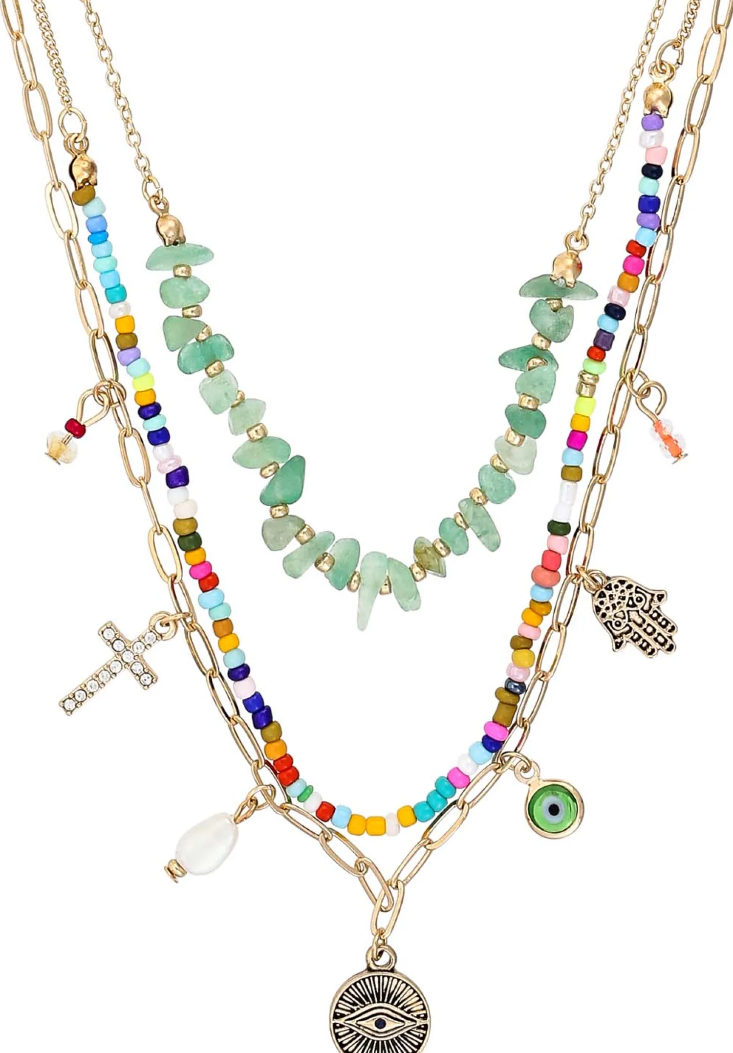 Hot Bijou Brigitte Collana stratificata - Shiny Symbols