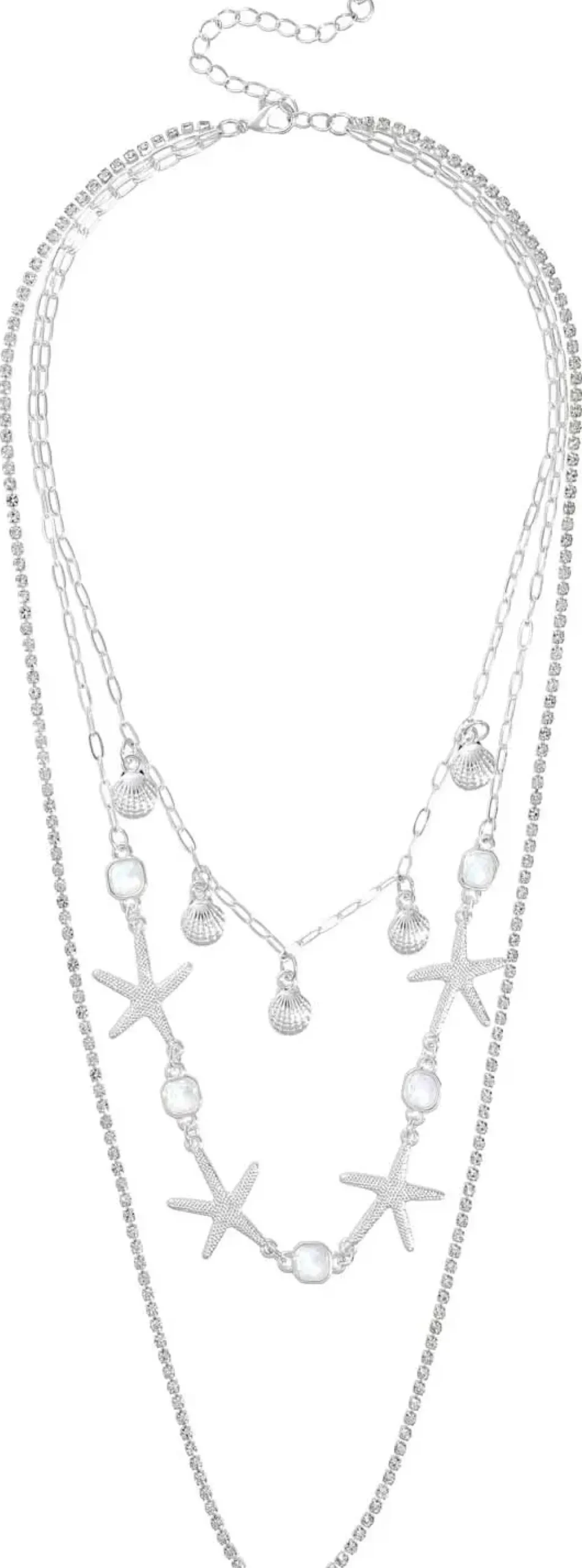 Online Bijou Brigitte Collana stratificata - Silver Shore