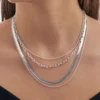 New Bijou Brigitte Collana stratificata - Silver Shine