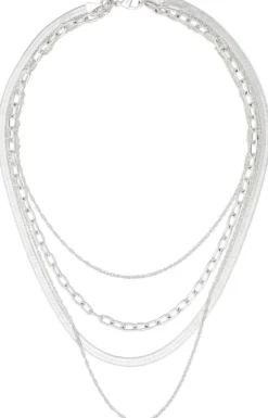 New Bijou Brigitte Collana stratificata - Silver Shine