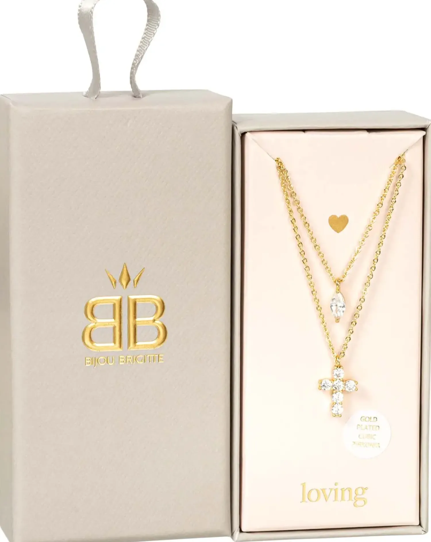 Outlet Bijou Brigitte Collana stratificata - Sparkling Cross