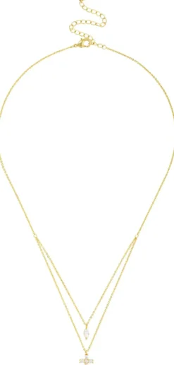 Outlet Bijou Brigitte Collana stratificata - Sparkling Cross
