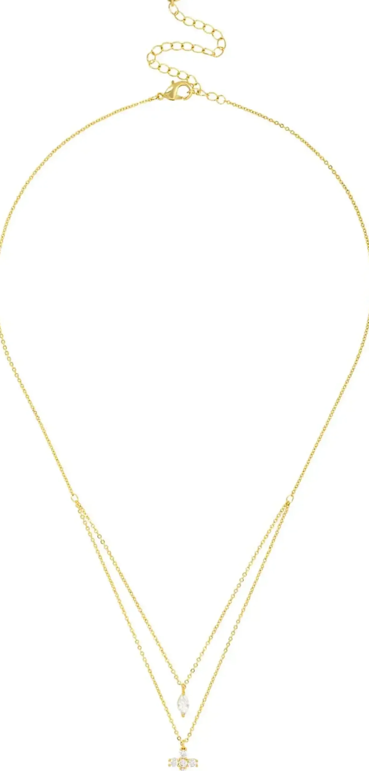 Outlet Bijou Brigitte Collana stratificata - Sparkling Cross