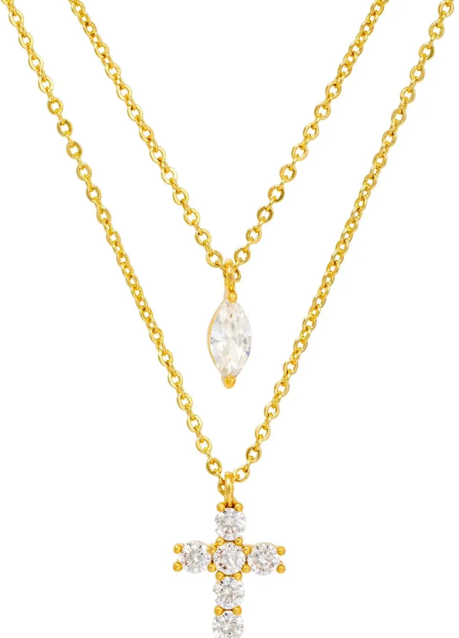 Outlet Bijou Brigitte Collana stratificata - Sparkling Cross