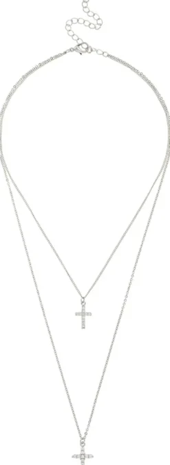 Clearance Bijou Brigitte Collana stratificata - Sparkle Crosses
