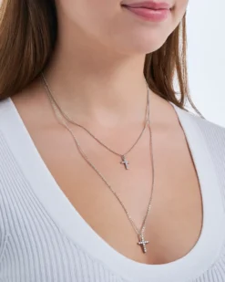 Clearance Bijou Brigitte Collana stratificata - Sparkle Crosses