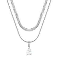 Online Bijou Brigitte Collana stratificata - Steel Flicker