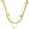 Clearance Bijou Brigitte Collana stratificata - Steel Plates